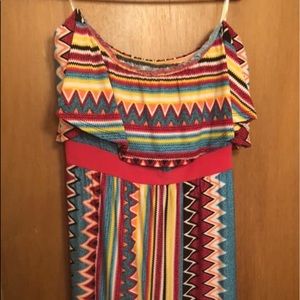 Strapless short dress